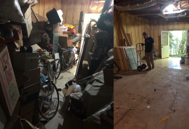 Basement Before and After Clutter Cleaning in Atlanta, GA 