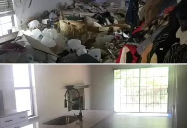 Before & After Hoarding Cleaning in Alpharetta, GA 