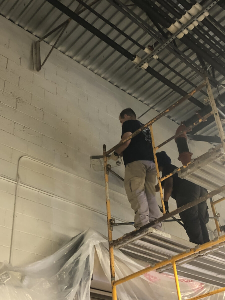 Professional-grade tear gas cleanup equipment and protective gear used in Marietta GA