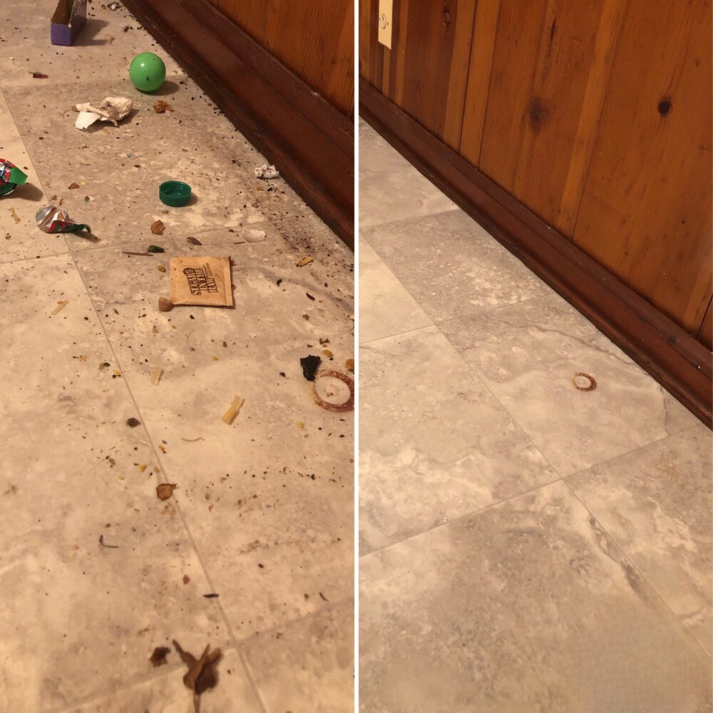 Water Damage Restoration beofre and after