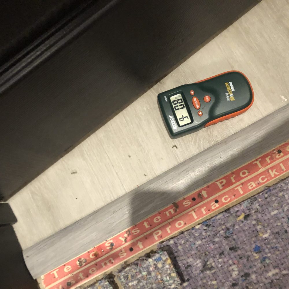 Moisture detection equipment including meters and thermal imaging camera